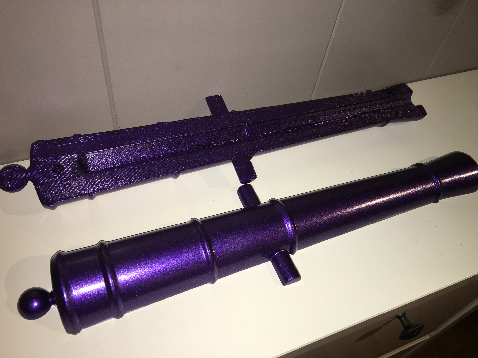 Scale from a real cannon in 4 parts. 55cm long