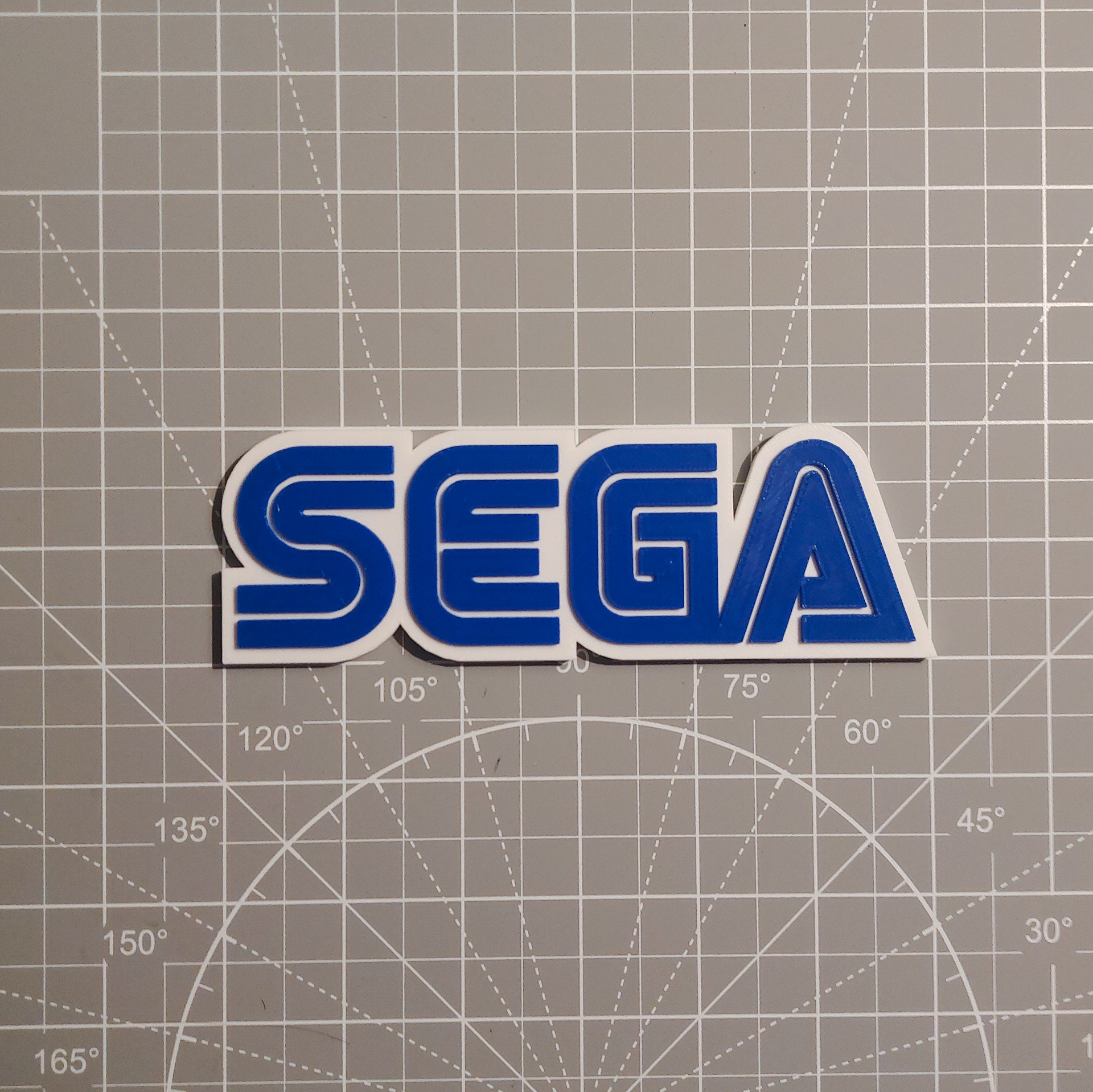 Sega Logo Shelf Display/Magnet/Keychain