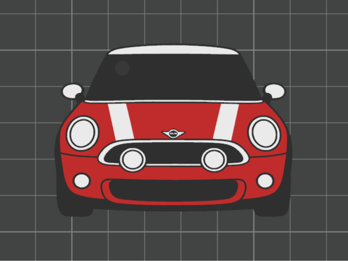 Car Keychain - Mini Cooper (2007)