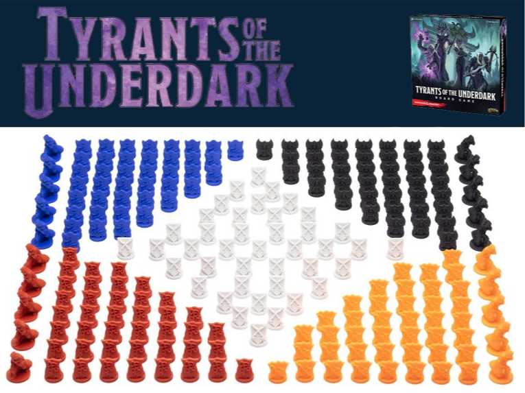 Tyrants of the Underdark - 3d tokens set