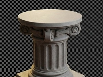 Pedestal para figuras de mascotas