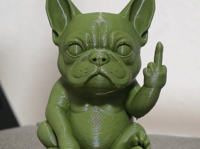 Rude bulldog