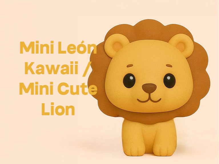 Mini Cute Lion + keychain (Multi-Color)
