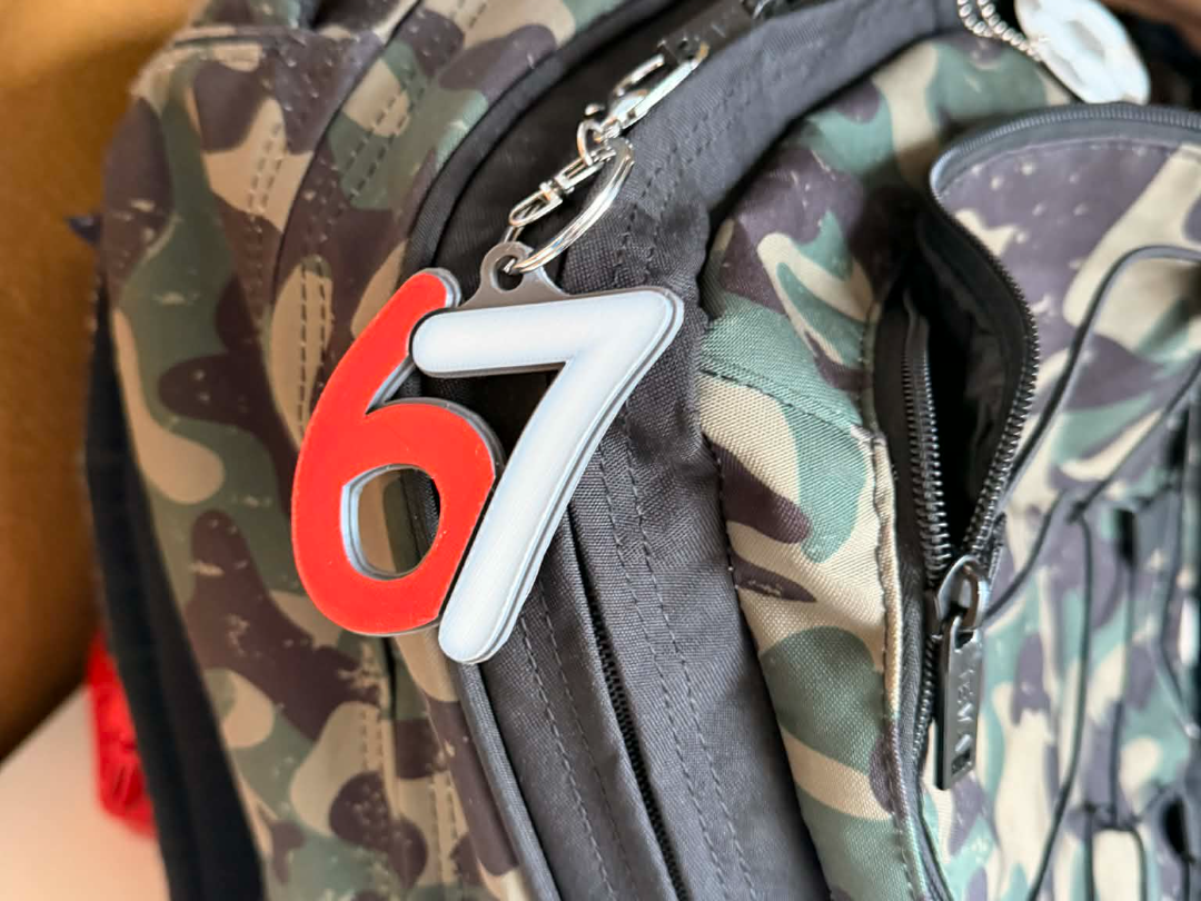 67 Keychain – Two-Color