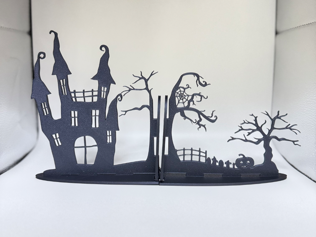 Haunted House Bookend Set