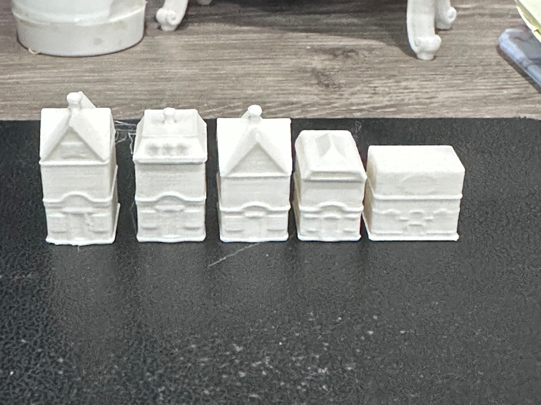 dollhouse miniature Lenox Spice Village Canisters
