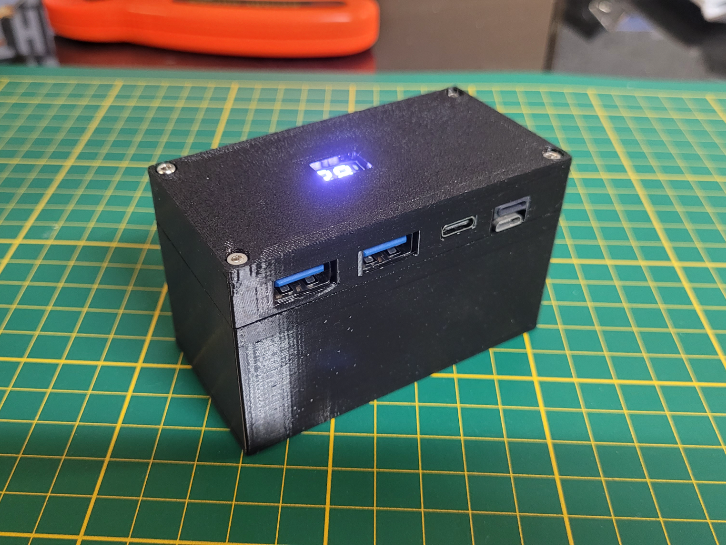 Dual 18650 Power Bank – 22.5W USB-C PD QC4+