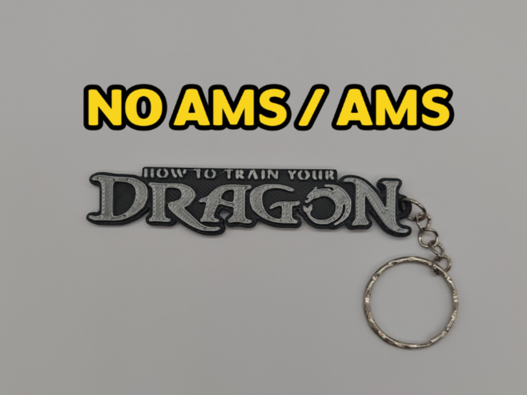 How to train your Dragon Keychain (NO AMS/AMS)