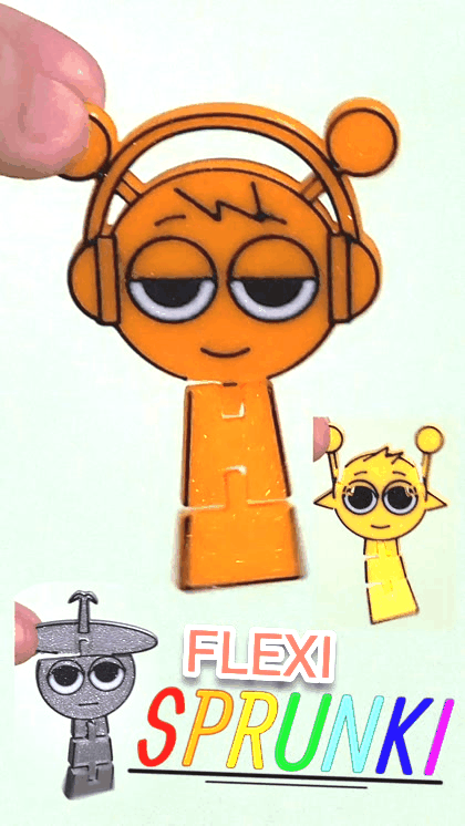 Sprunki Character Flexi Toy Collection