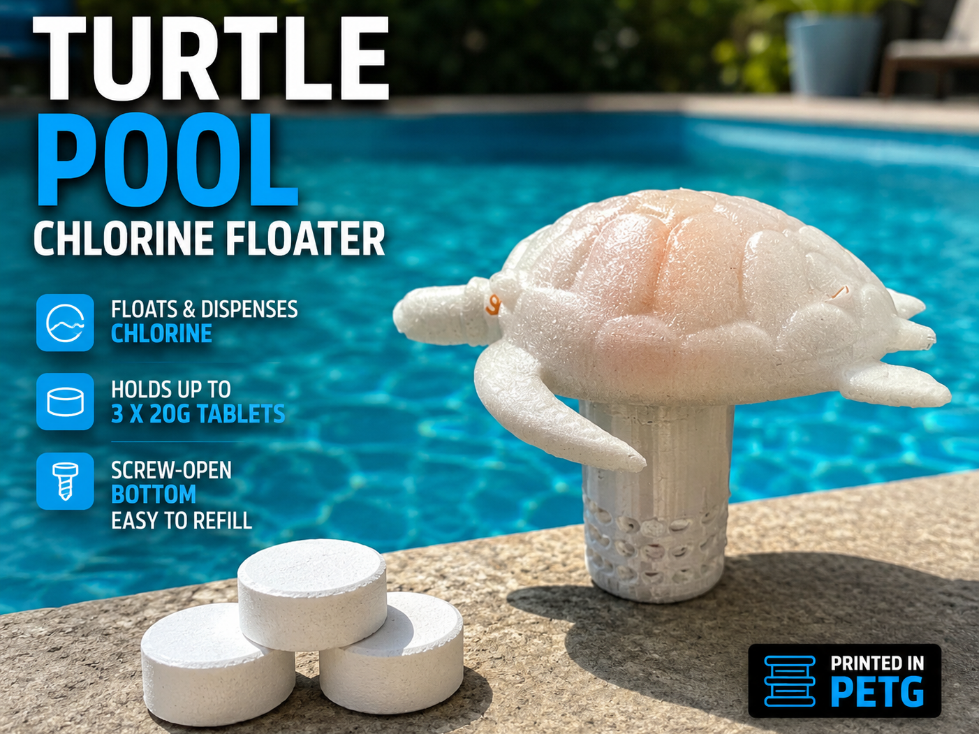 Turtle Pool Chlorine Floater