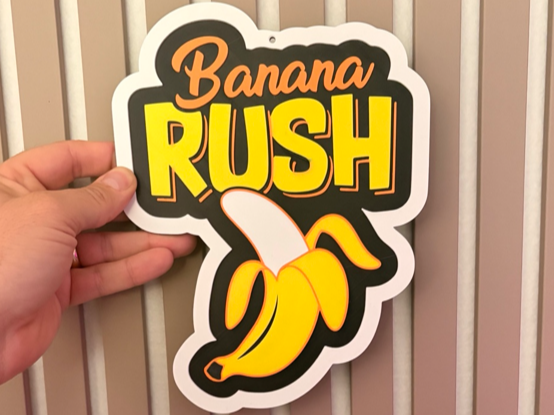 CS Banana Rush Wall Sign – Sticker Inspired