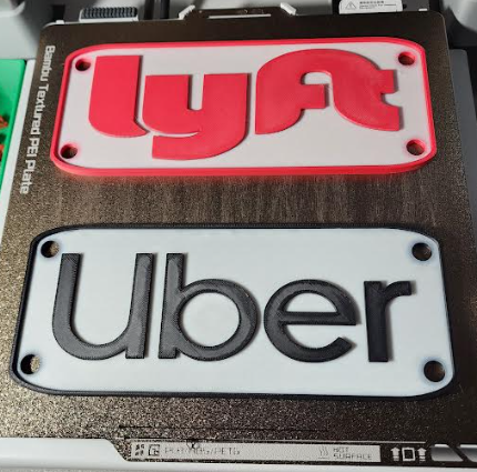Uber and Lyft driver badges for rideshare drivers