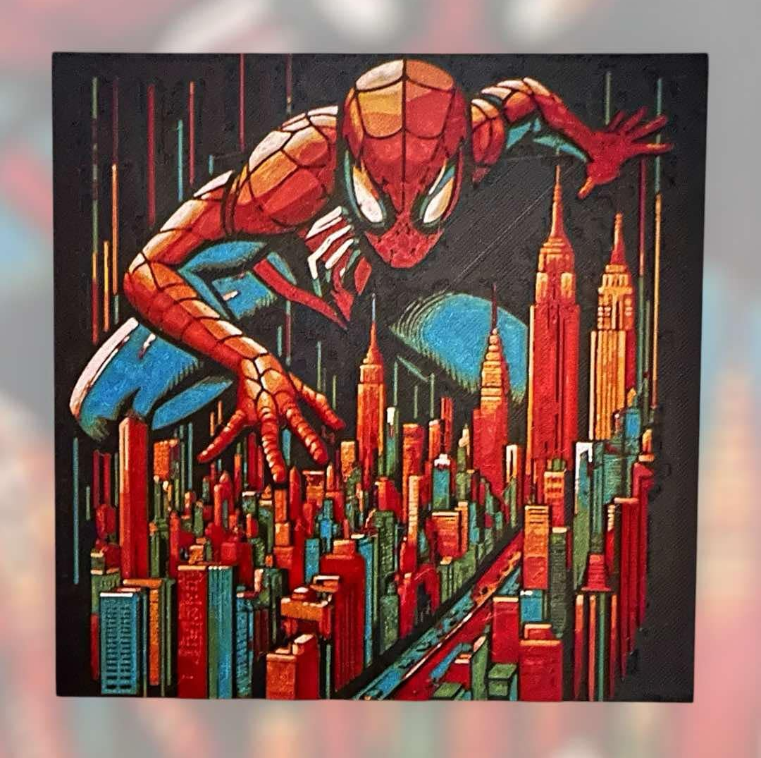 Spiderman Pop-Art Hueforge
