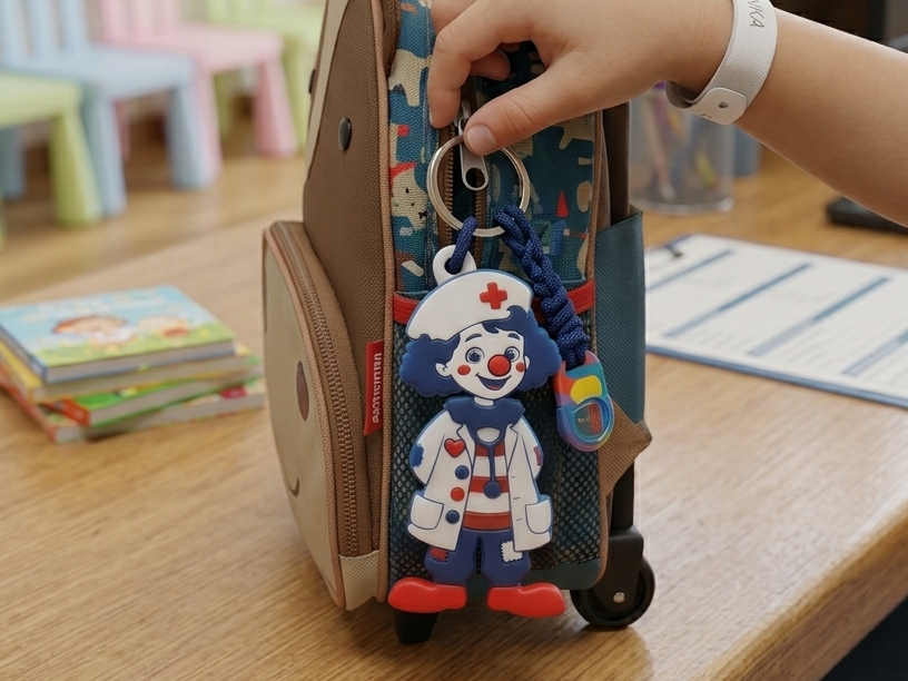 Medical clown keychain