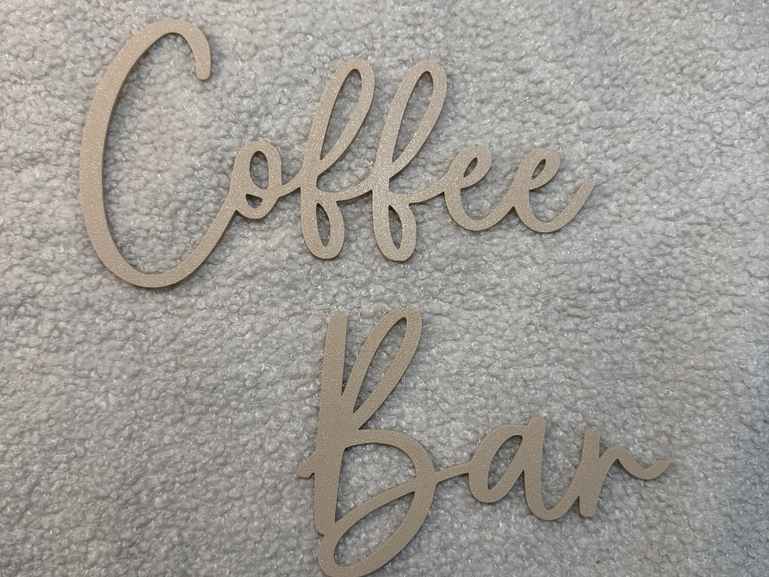 coffee bar schriftzug deko küche decoration kaffee