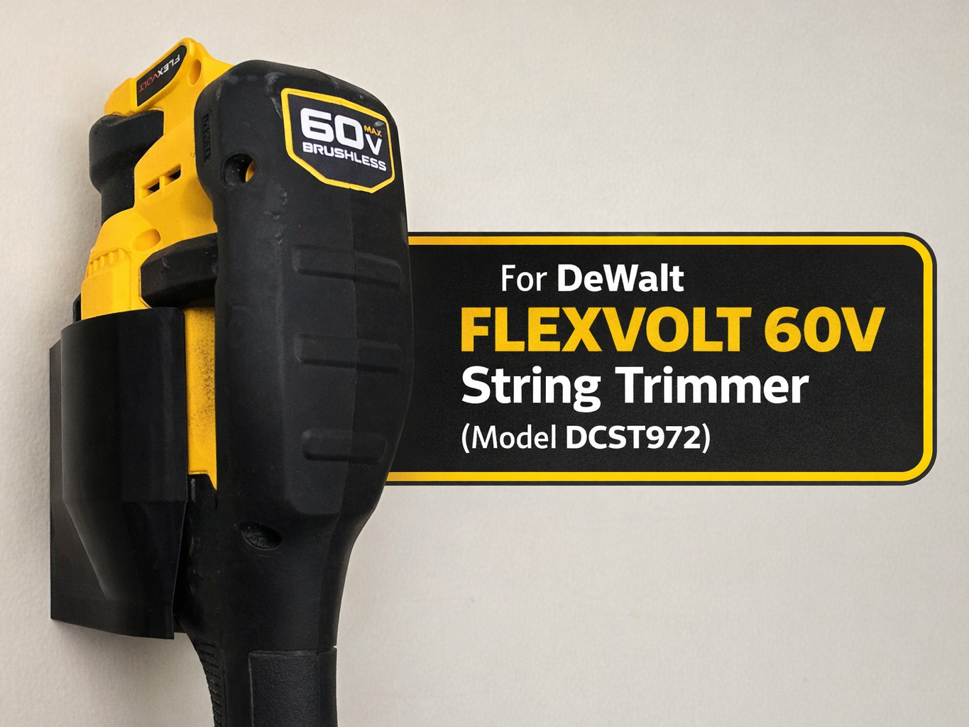 DeWalt 60V FLEXVOLT String Trimmer Wall Mount