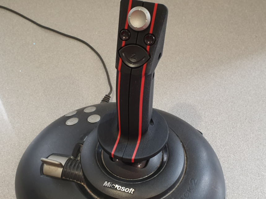 Ambidextrous Sidewinder Force Feedback 2 Joystick
