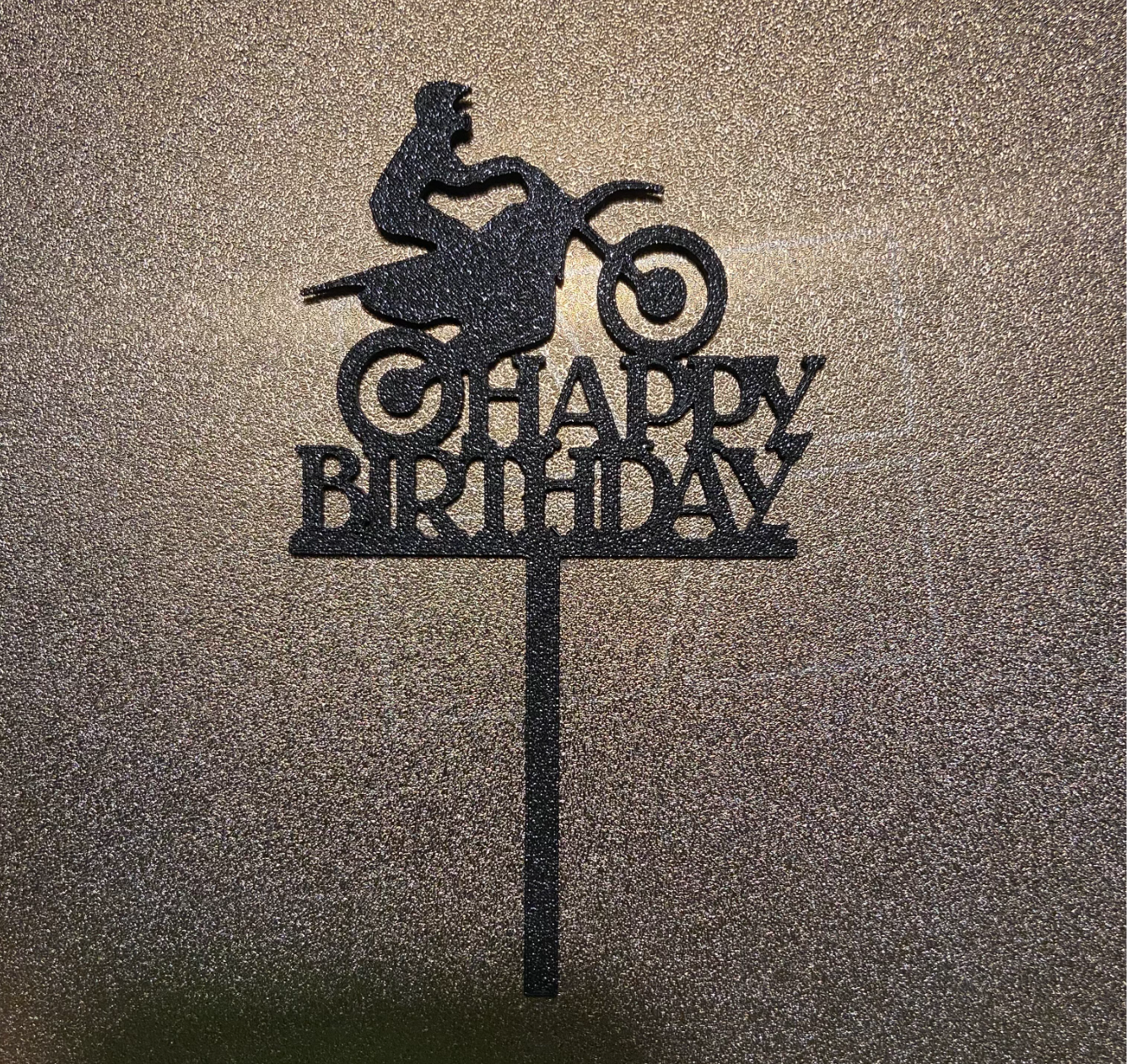 Happy birthday cake topper