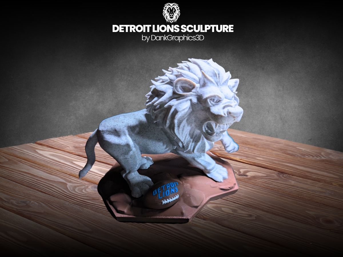 Detroit Lions Sculpture - Multipart (AMS)