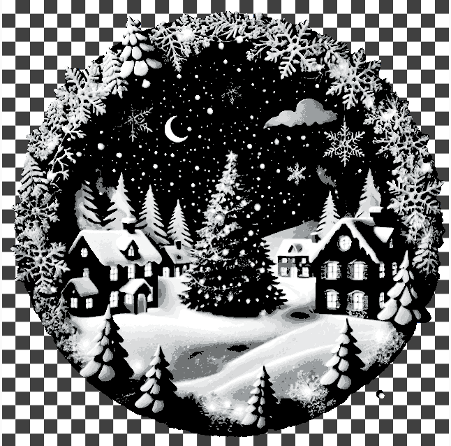 Weihnachtsdekoration Fensterbild