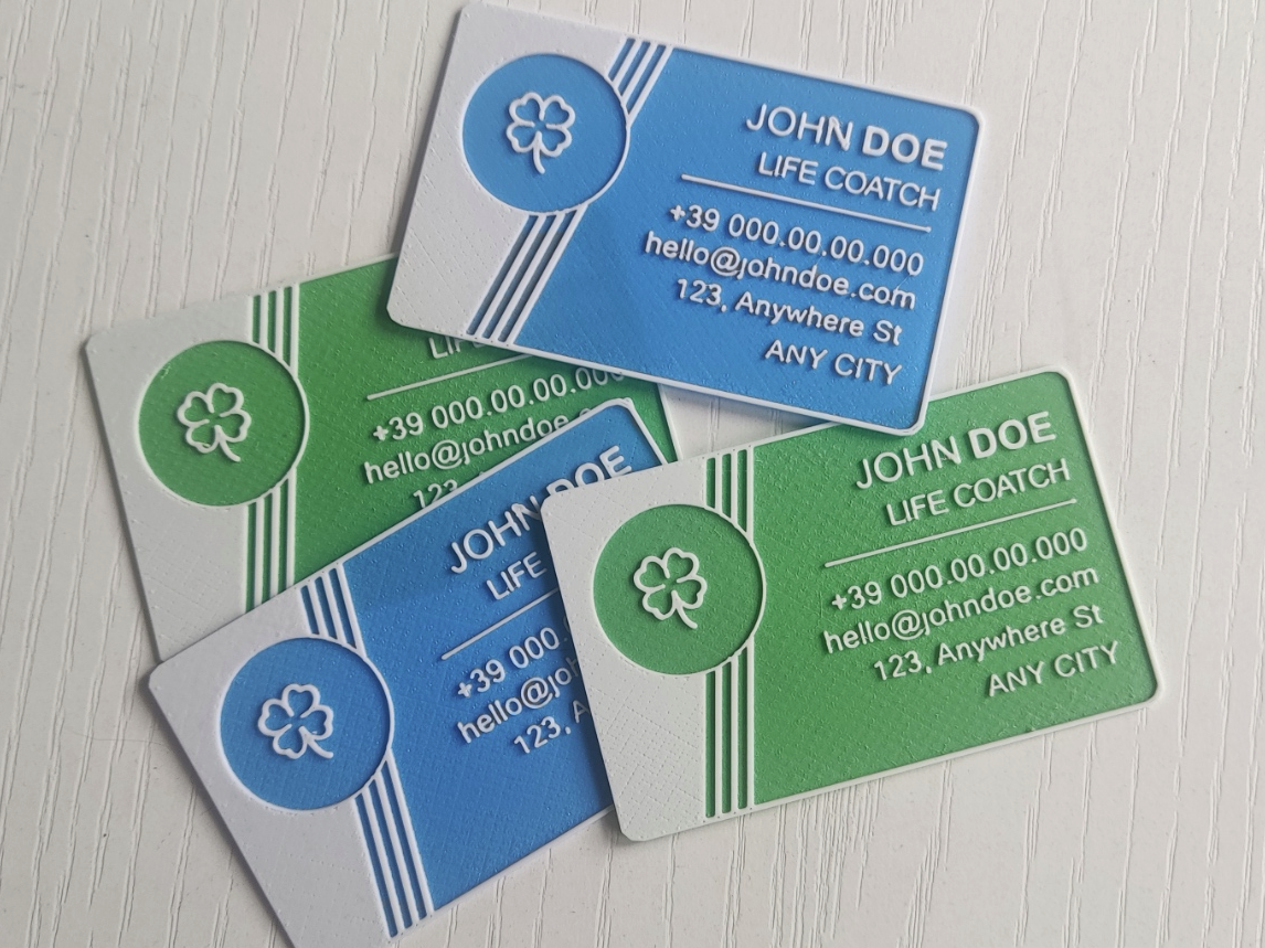 Parametric business card - type c