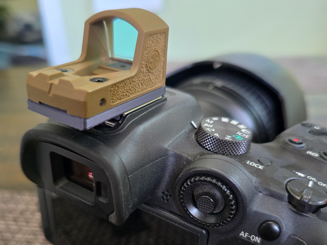 Red Dot to Hot Shoe mount for RMSc footprint optic