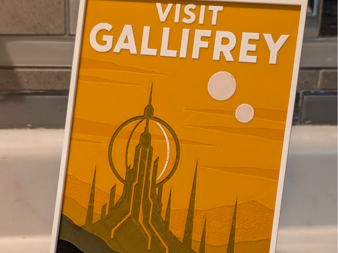 Dr Who - Gallifrey Retro Travel Poster