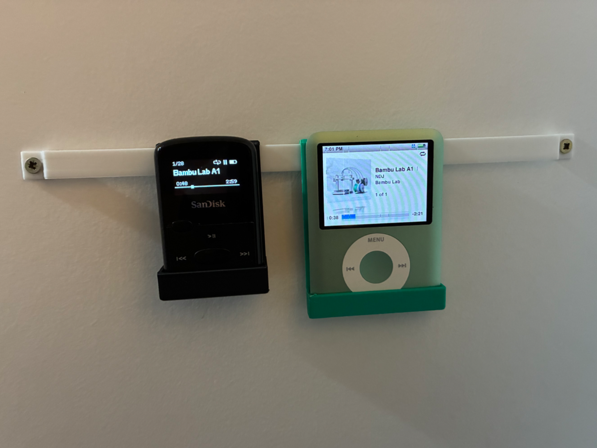 MP3 Player wall mount