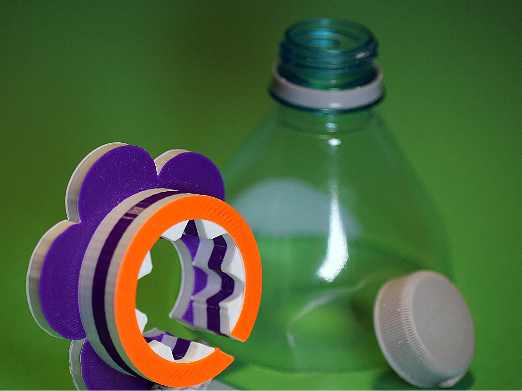PET Bottle Cap Opener- Flower Design