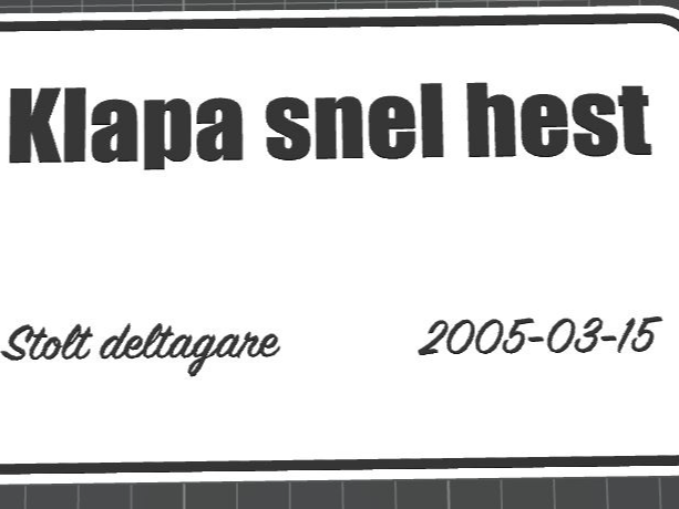 klapa snel hest