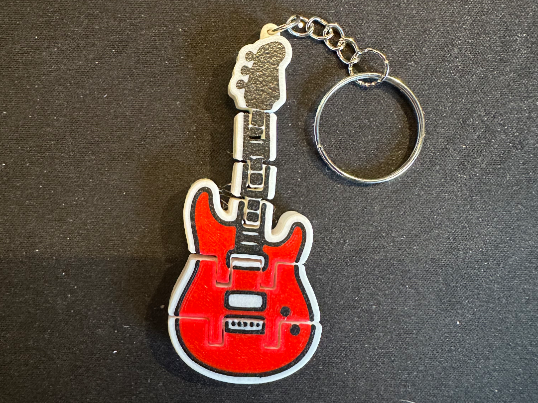 E-Gitarre Schlüsselanhänger