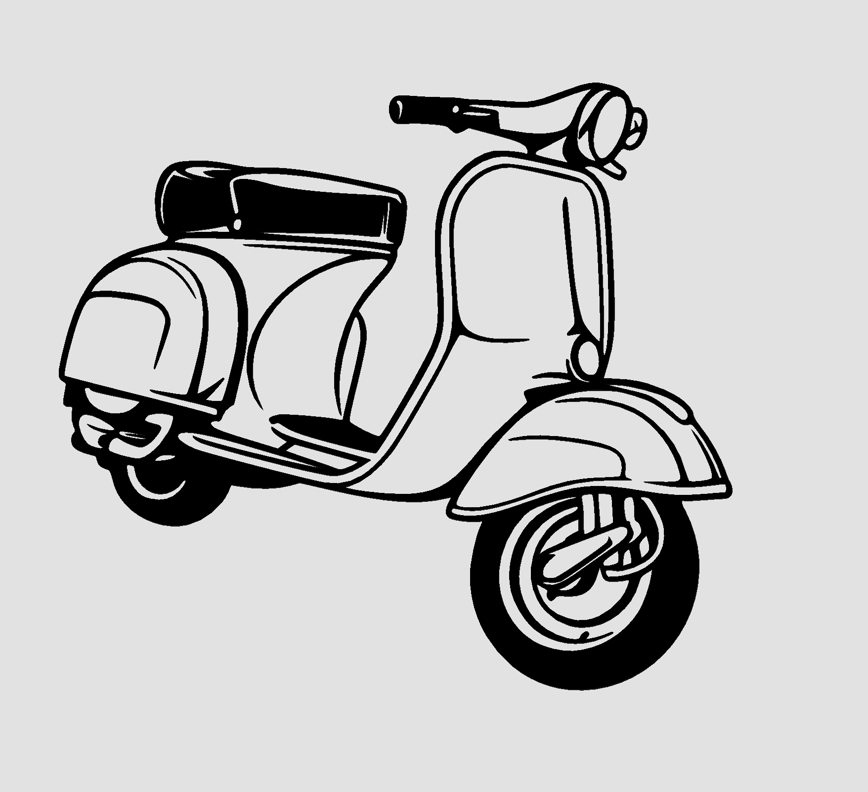 Wall Art - Vespa 2D