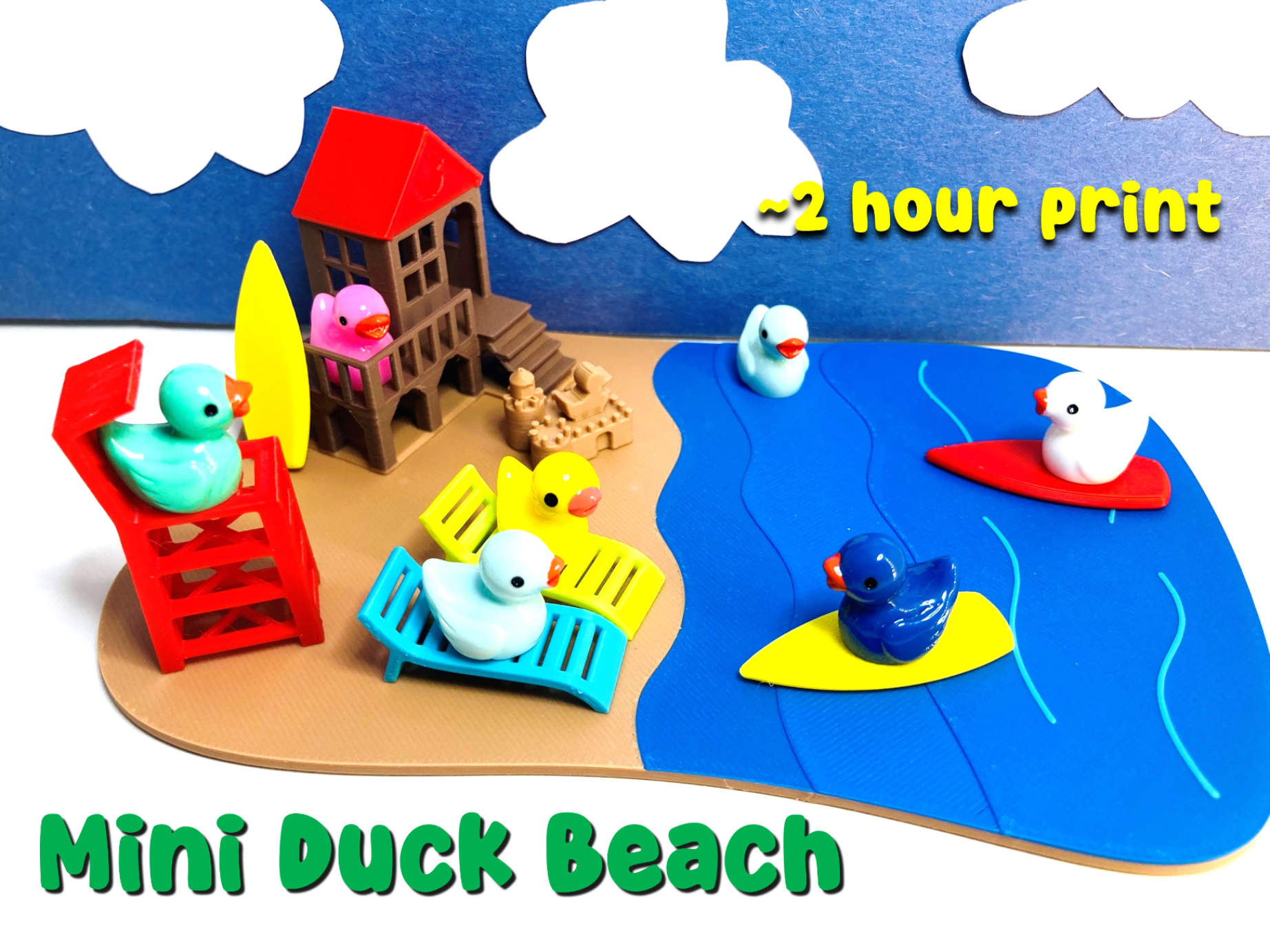 Mini Duck Beach Vacation an Accessories