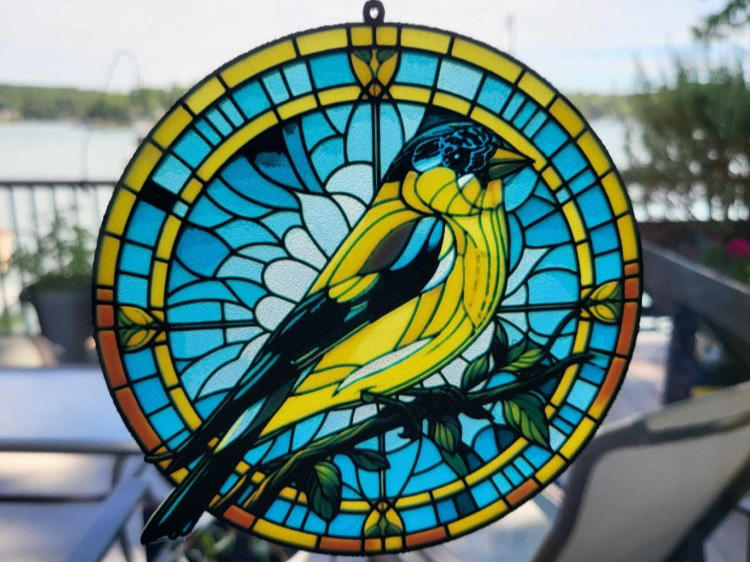 HueForge Stained Glass Goldfinch