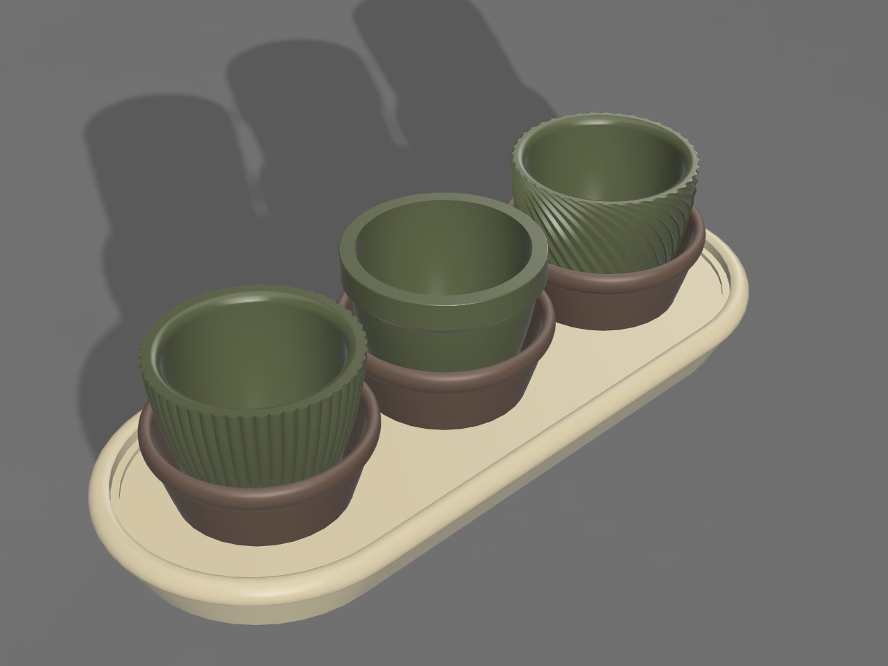 Set of Small Plant Pots
