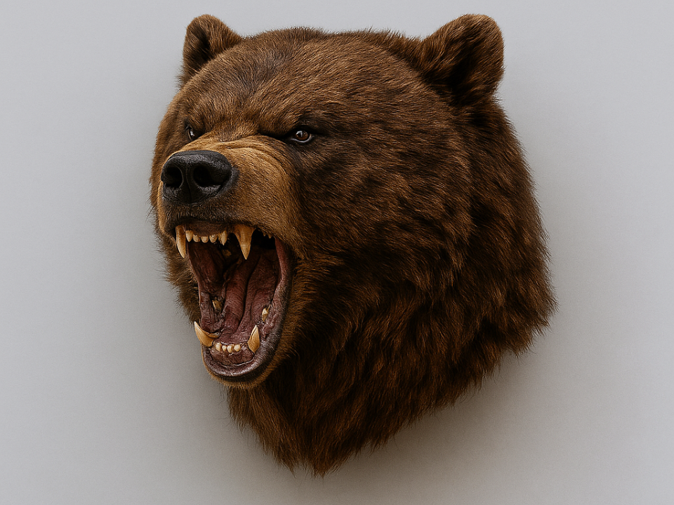 beer bear face angry