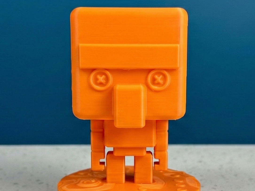 clean "copper golem like" minecraft  pop figure