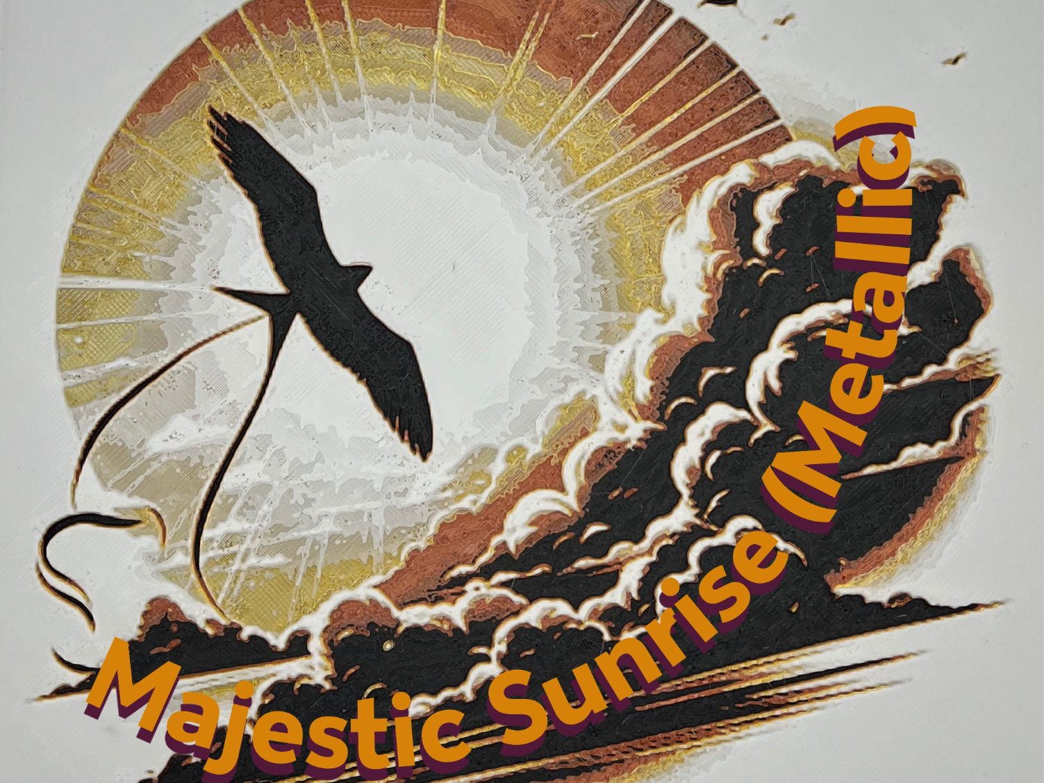Majestic Sunrise (Metallic) Hueforge