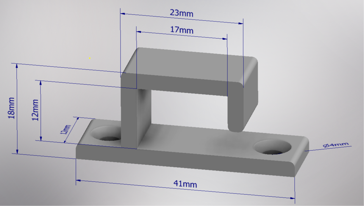 Under-desk Cable Management Holder