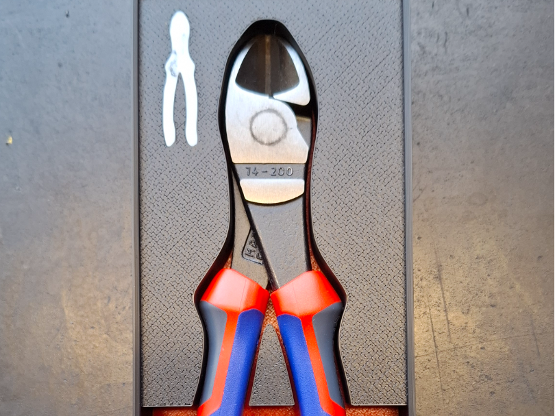 Knipex Kraftseitenschneider 7402200 Gridfinity