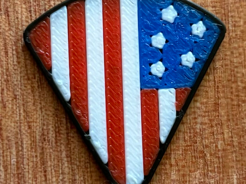 American Flag Guitar Pick
