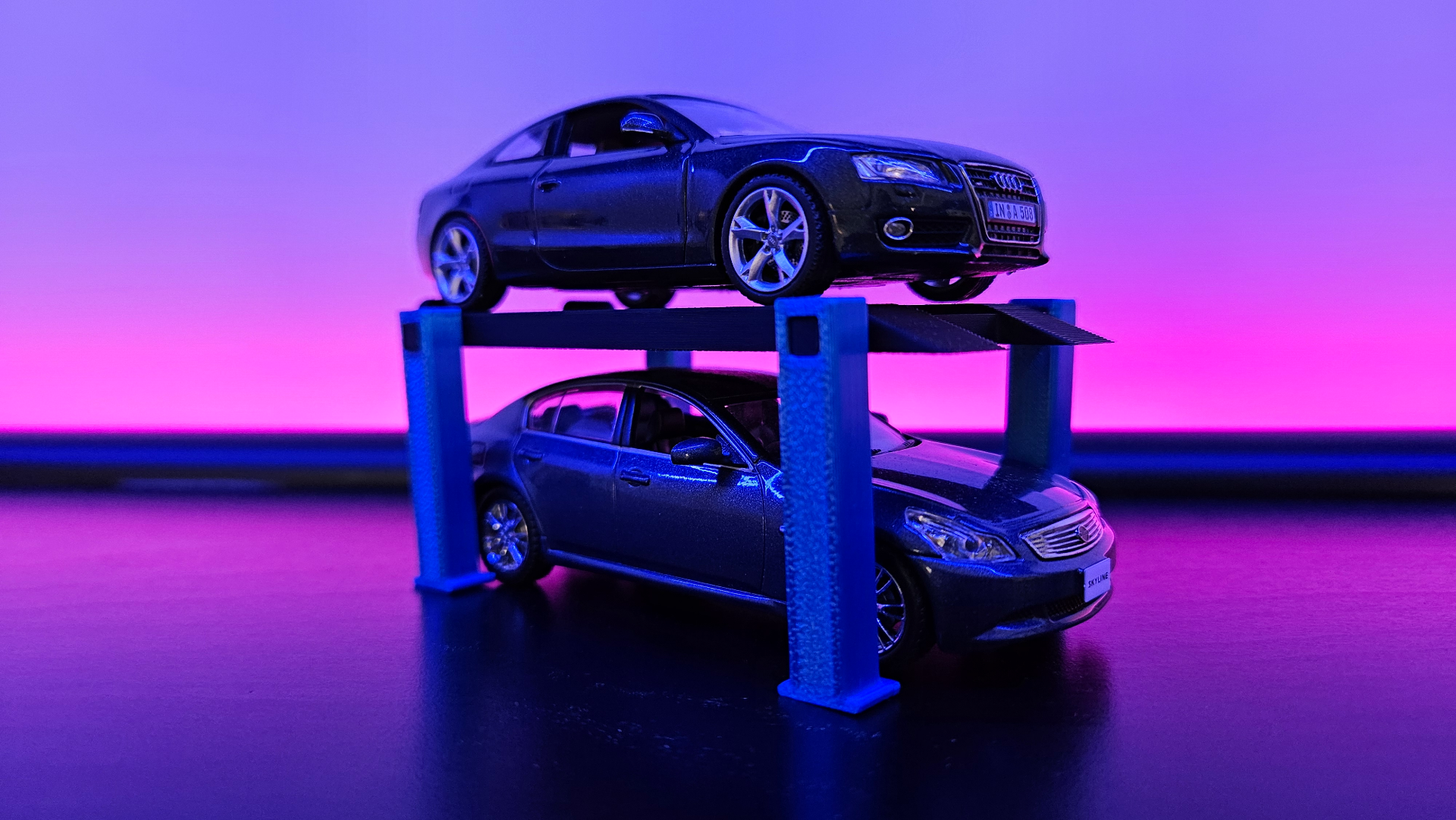 4 Post Storage Lift for 1:43 Cars