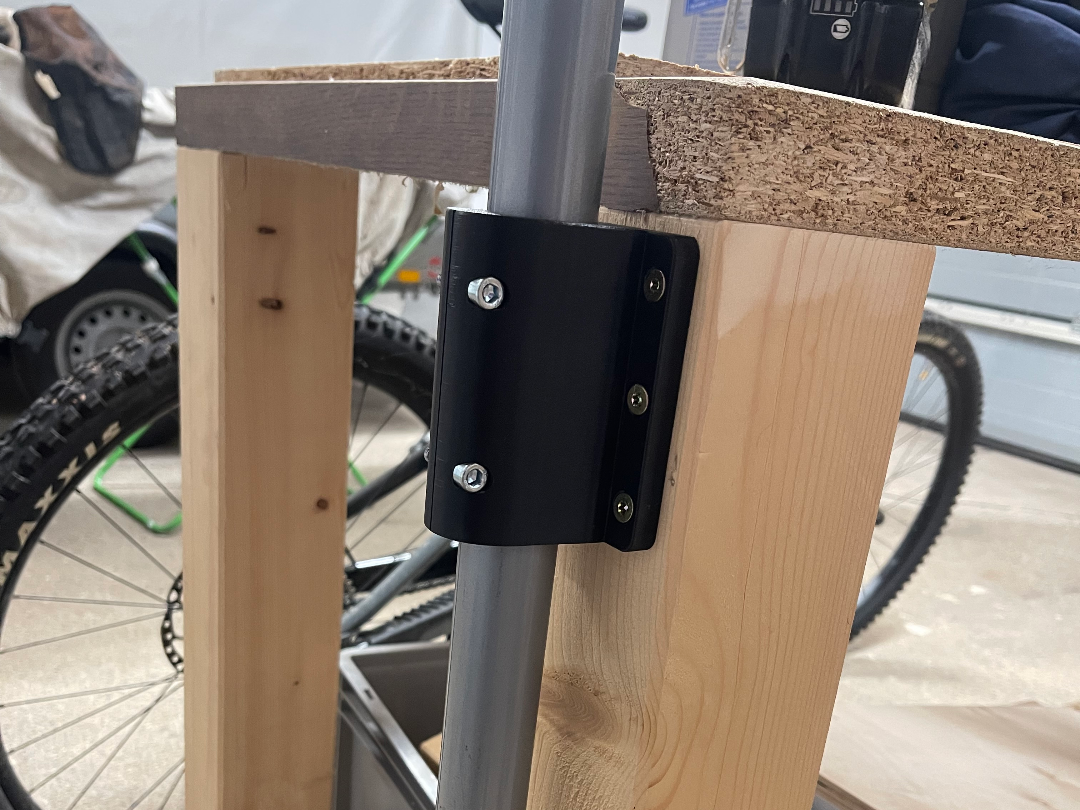 Rohrklemmung für Fahrradhalter (Lidl) 35er Rohr