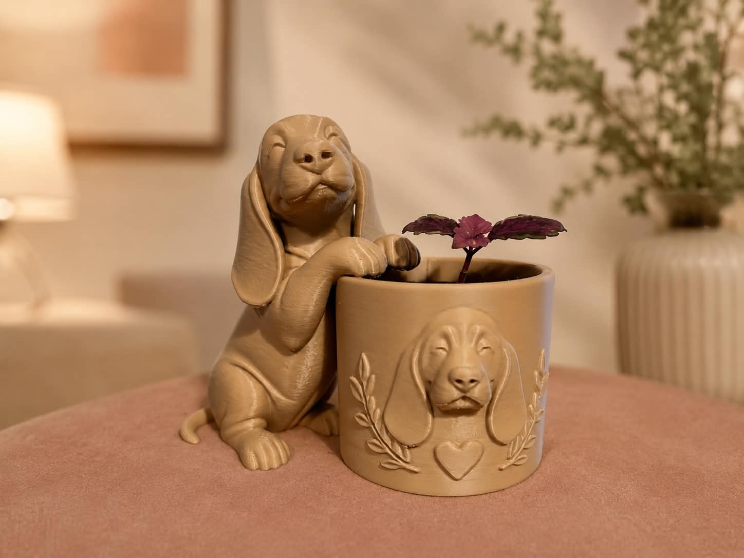 Basset Hound Planter
