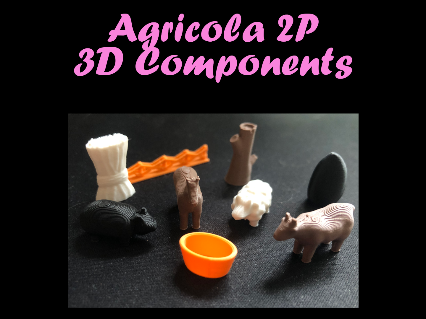 Agricola 2 Player 3D Components