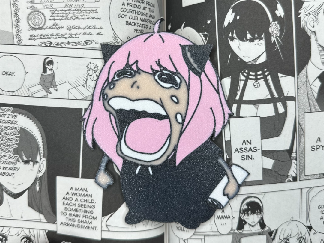Anya Forger Bookmark/WallArt (Chopper Crying Meme)