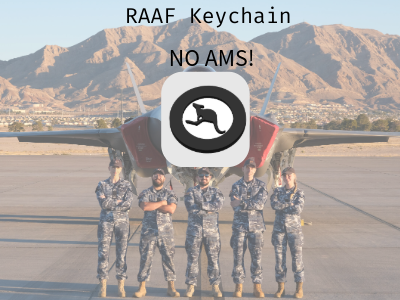 RAAF Logo/roundel keychain