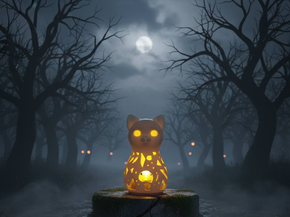 Halloween Ghost Cat v1