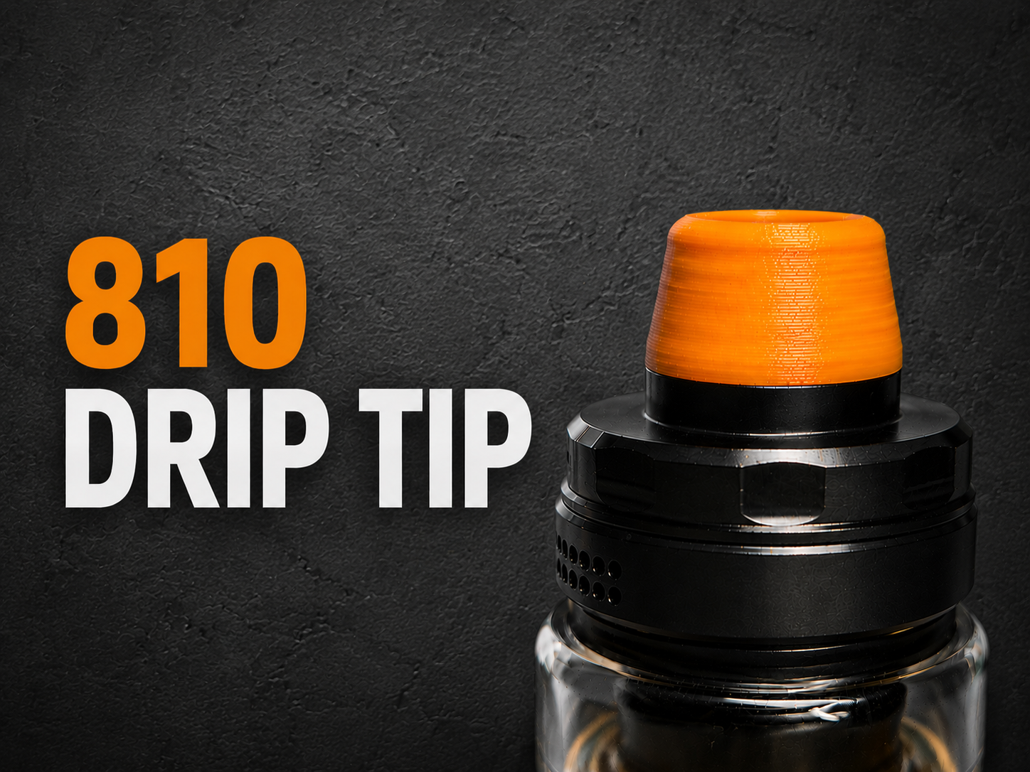 Tapered 810 drip tip