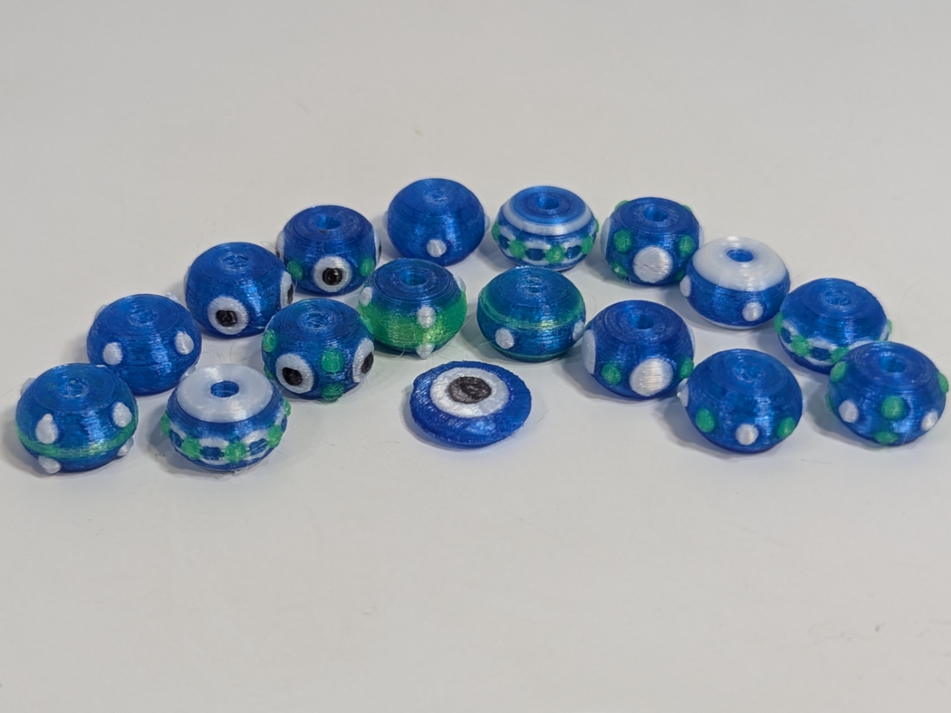 Roundel Lampwork Style Beads 10mm 12mm 14mm 16mm